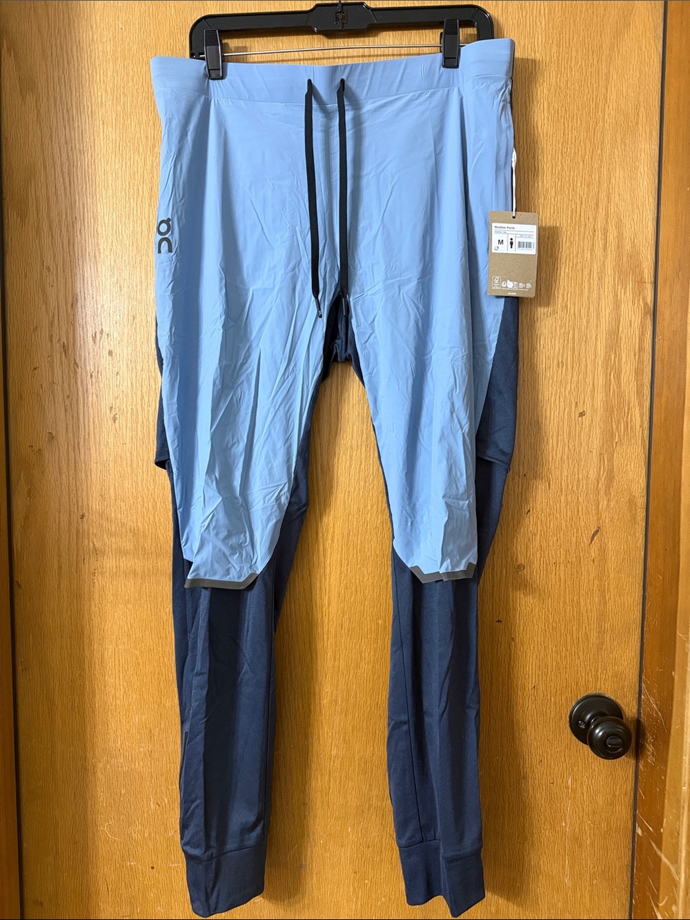On Running Weather Pans Men's Jogger in Light Blue and Navy
